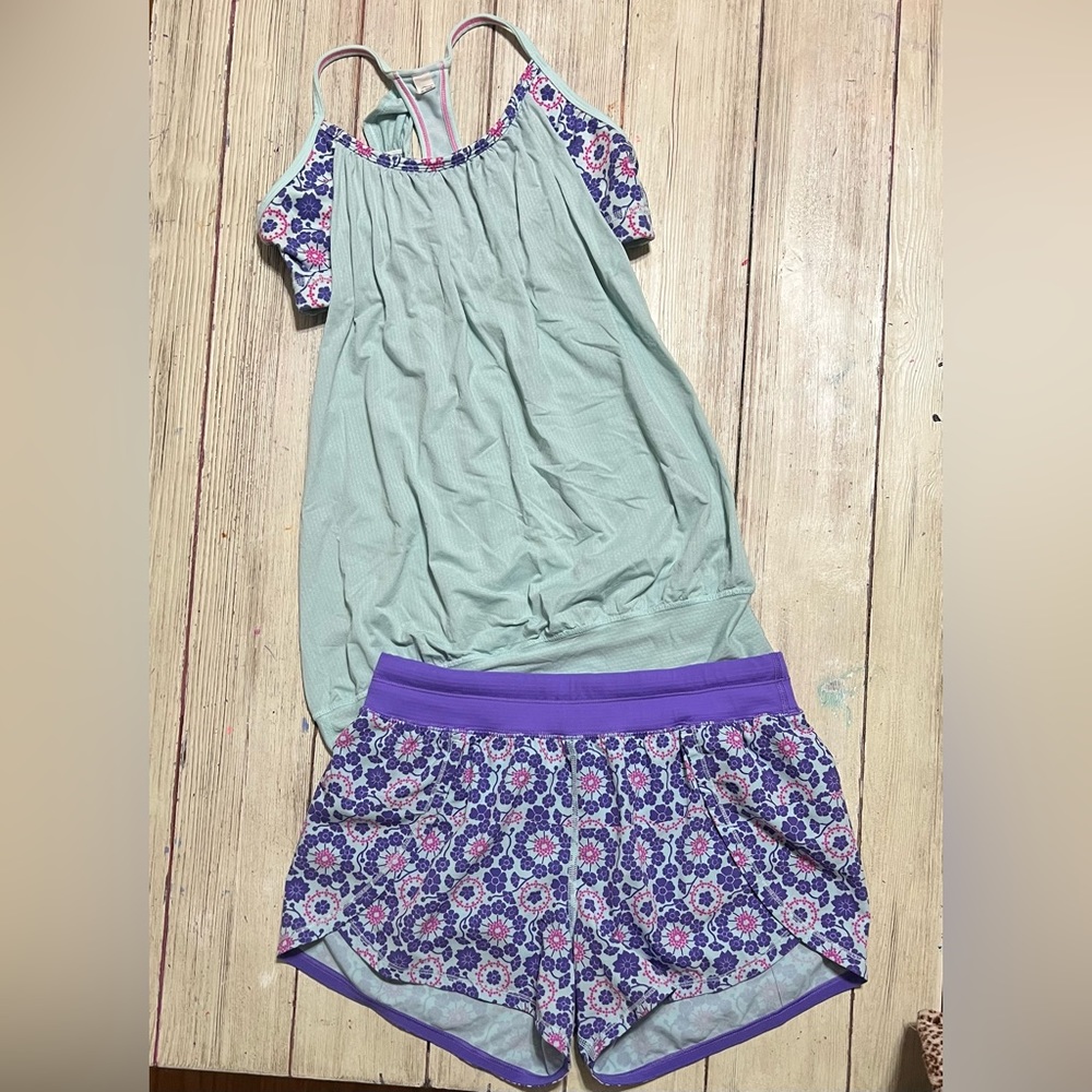Lululemon Run Breeze Shorts & Tank Set Size 6 Twi… - image 1